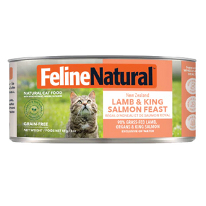 Feline Natural Grain-Free New Zealand Lamb & King Salmon Feast Wet Cat Food