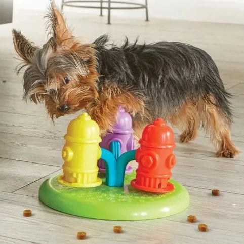Brightkins Spinning Hydrants Treat Puzzle Dog Toy