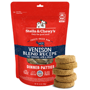 20% OFF: Stella & Chewy’s Freeze-Dried Raw Venison Blend Dinner Patties For Dogs