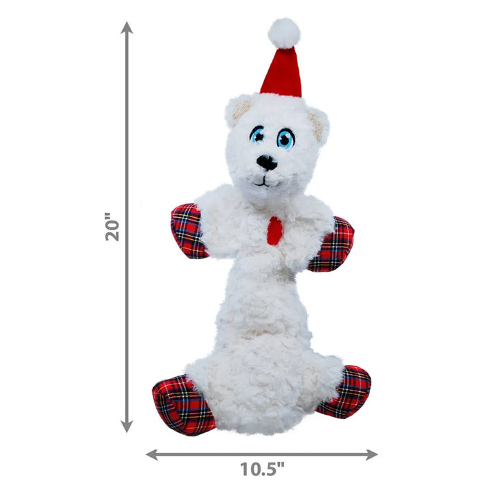 [CHRISTMAS🎄🎅 ] 20% OFF: Kong Low Stuff Flopzie Polar Bear Dog Toy