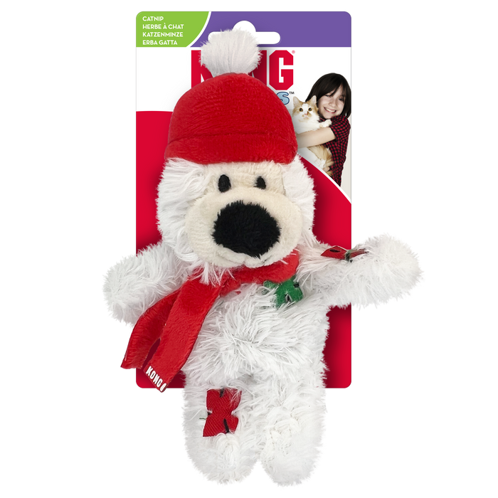 [CHRISTMAS🎄🎅 ] 20% OFF: Kong Holiday Softies Bear Cat Toy (Assorted Colour)
