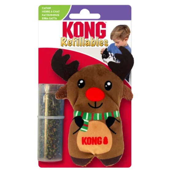 [CHRISTMAS🎄🎅 ] 20% OFF: Kong Holiday Refillables Reindeer Cat Toy