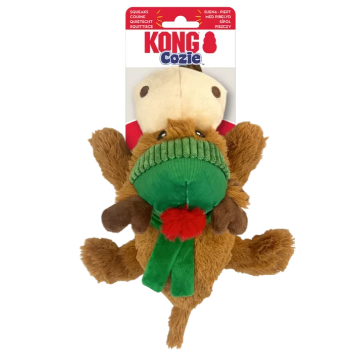 [CHRISTMAS🎄🎅 ] 20% OFF: Kong Cozie Reindeer With Christmas Hat Dog Toy