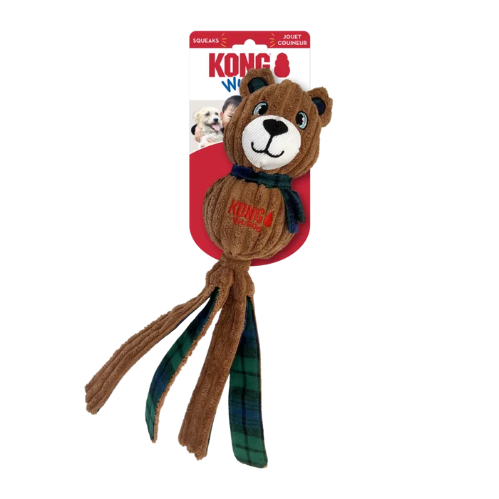 [CHRISTMAS🎄🎅 ] 20% OFF: Kong Holiday Wubba Corduroy Bear Dog Toy