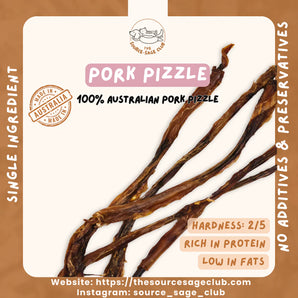 The Source-sage Club Air-Dried Australian Pork Pizzle For Dogs
