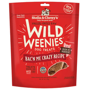 Stella & Chewy’s Freeze-Dried Raw Wild Weenies Bac’n Me Crazy Recipe Dog Treats
