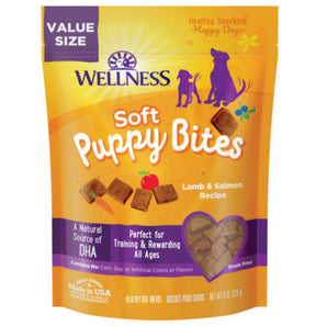 20% OFF: Wellness Puppy Bites Grain-Free Soft Lamb & Salmon Treats