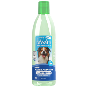 20% OFF: TropiClean Fresh Breath Max Strength Dental Water Additive for Dogs