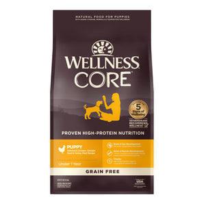 25-30% OFF: Wellness CORE Grain-Free (Deboned Chicken, Chicken Meal & Turkey Meal Recipe) Puppy Dry Dog Food