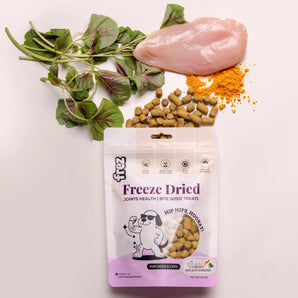 Frez Freeze-Dried Joint Health Chicken, Spinach & Turmeric Dog & Cat Treats