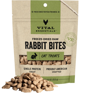 Vital Essentials Freeze-Dried Raw Rabbit Bites Cat Treats