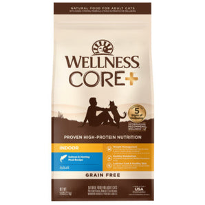 15-20% OFF: Wellness CORE+ Grain-Free Indoor Adult (Salmon & Herring Meal) Recipe Dry Cat Food