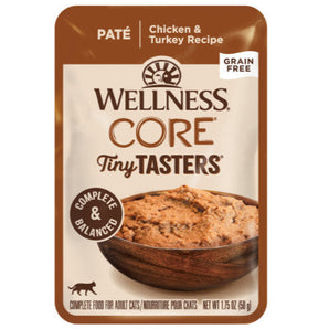 20% OFF: Wellness CORE® Tiny Tasters™ Grain-Free Pate Chicken & Turkey Recipe Wet Cat Food