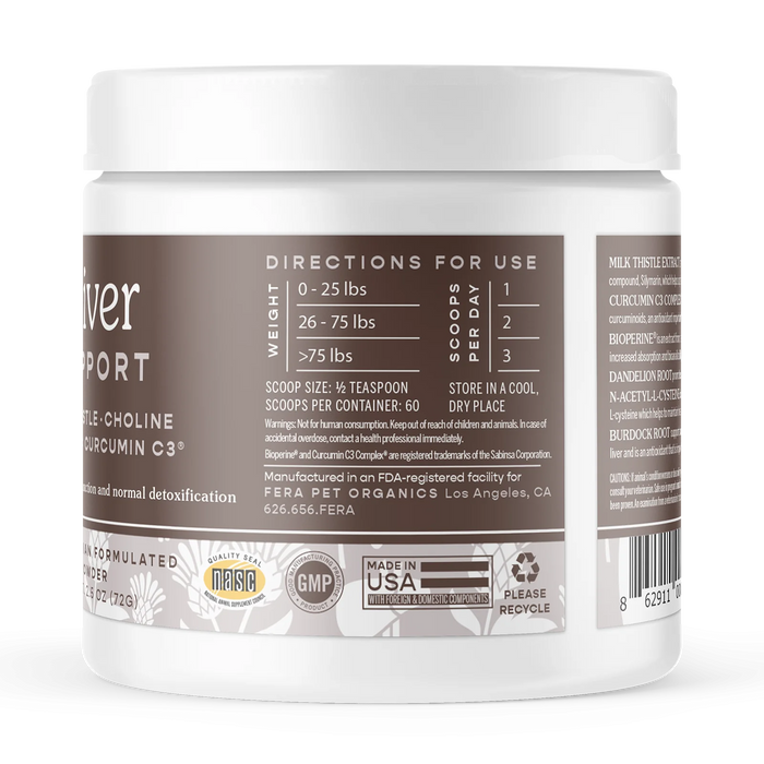Fera Pet Organics Liver Support For Dogs & Cats