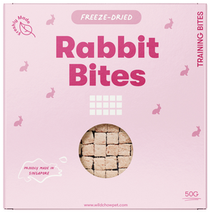 WildChow Freeze-Dried Rabbit Training Bites For Dogs & Cats