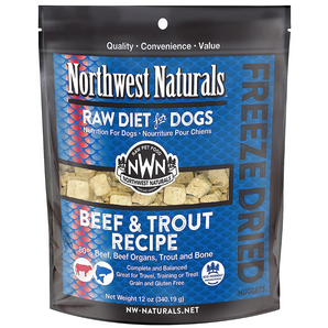 20% OFF: Northwest Naturals Freeze-Dried Raw Beef & Trout Recipe Nuggets Raw Diet Dog Food