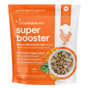 Smallbatch Freeze-Dried Raw Super Booster Chicken Bites Recipe for Dogs & Cats