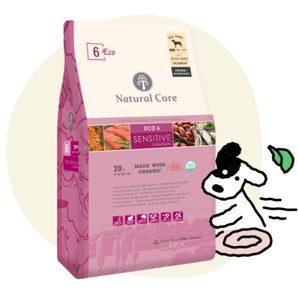 15% OFF: Natural Core ECO6 Organic Sensitive Solution Salmon Dry Dog Food