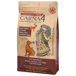 Carna4 Quick Baked Air-Dried Easy-Chew Venison Recipe Dry Dog Food