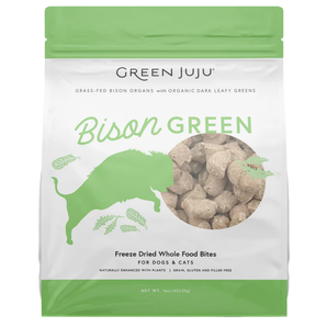 Green Juju Freeze-Dried Bison Green Whole Food Bites for Dogs & Cats