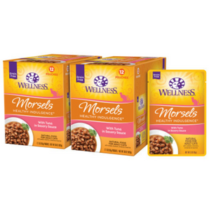 20% OFF: Wellness Healthy Indulgence Grain-Free Morsels Tuna Wet Cat Food