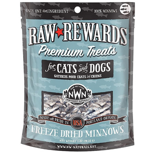 20% OFF: Northwest Naturals Raw Rewards Freeze-Dried Raw Minnow Treats For Dogs & Cats