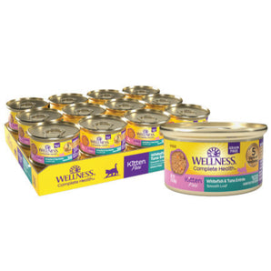 20% OFF: Wellness Complete Health Pâté Grain-Free Kitten Whitefish & Tuna Wet Cat Food