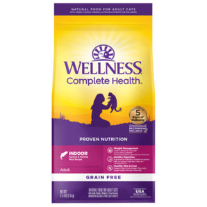 20% OFF: Wellness Complete Health Grain-Free Indoor (Salmon & Herring Meal Recipe) Adult Dry Cat Food