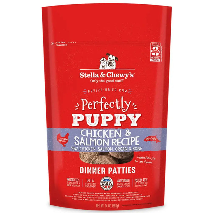 Stella & Chewy's Freeze-Dried Raw Perfectly Puppy Chicken & Salmon Dinner Patties