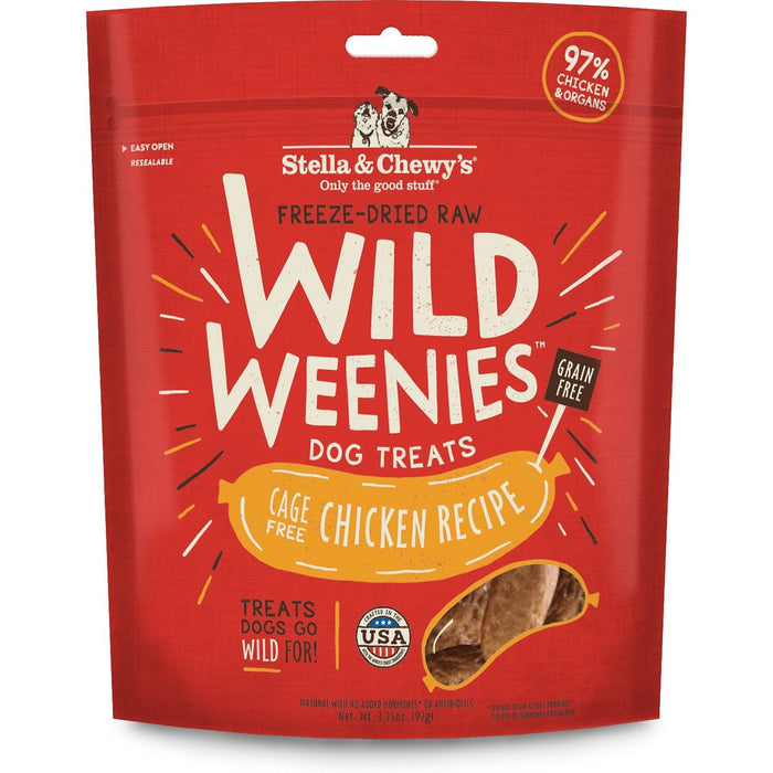 Stella & Chewy’s Freeze Dried Raw Wild Weenies Cage-Free Chicken Recipe Dog Treats