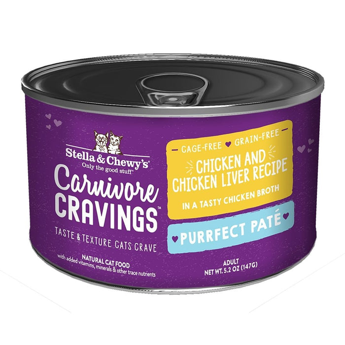 Stella & Chewy's Carnivore Cravings Purrfect Paté Chicken & Chicken Liver Recipe In Broth Wet Cat Food