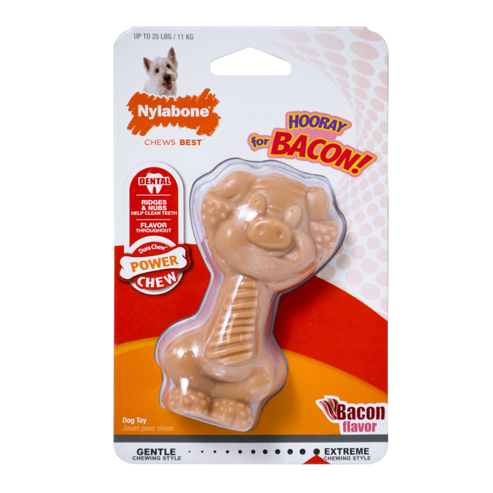 20% OFF: Nylabone Power Chew Pig Bacon Toy