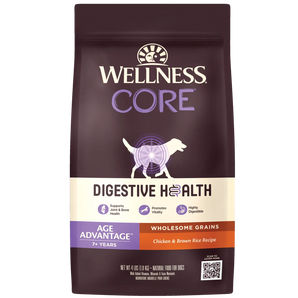 15-20% OFF: Wellness CORE Digestive Health Age Advantage Chicken & Brown Rice Recipe Dry Dog Food