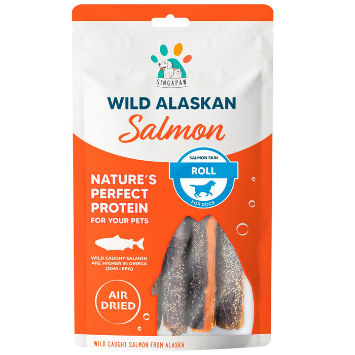20% OFF: Singapaw Prime Salmon Skin Roll Treats