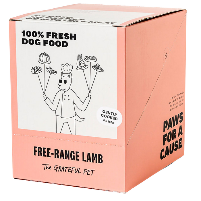 The Grateful Pet Gently Cooked Free-Range Lamb Dog Food (FROZEN)
