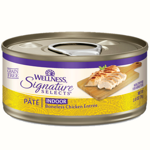 20% OFF: Wellness Signature Selects Grain-Free Paté Indoor Boneless Chicken Entrée Wet Cat Food