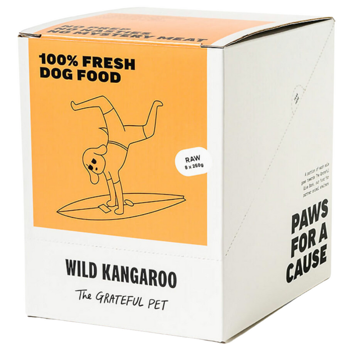 The Grateful Pet Raw Wild Kangaroo Dog Food (FROZEN)