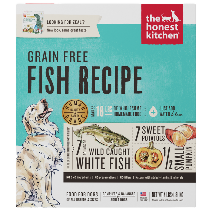 15% OFF: The Honest Kitchen Dehydrated Grain Free Fish Recipe Dog Food (Zeal)