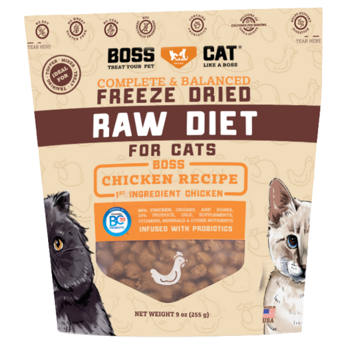 20% OFF: Boss Cat Freeze Dried Raw Diet Chicken Recipe Cat Food