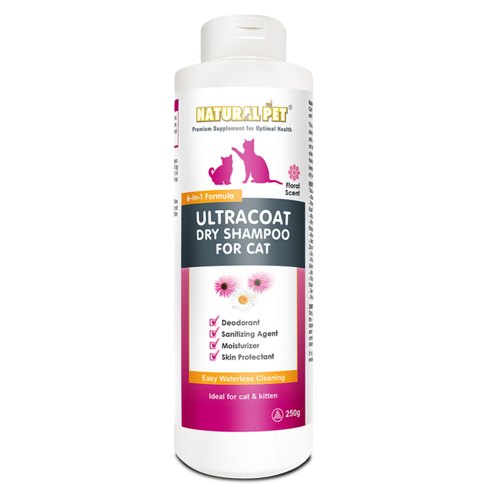 15% OFF: Natural Pet Ultra Coat Dry Shampoo For Cat