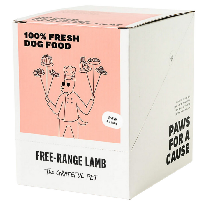 The Grateful Pet Raw Free-Range Lamb Dog Food (FROZEN)