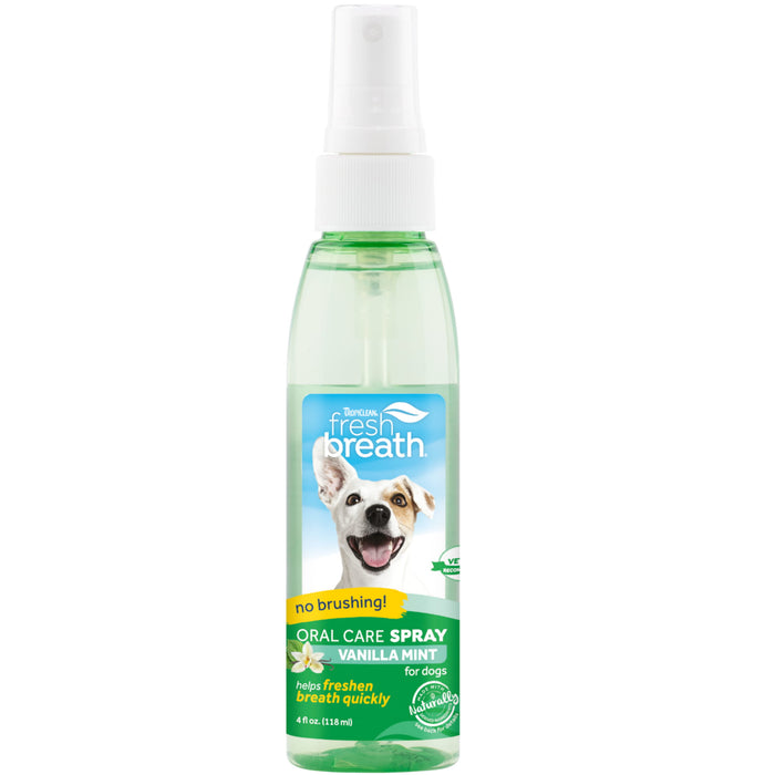 20% OFF: TropiClean Fresh Breath Vanilla Mint Oral Care Spray For Dogs