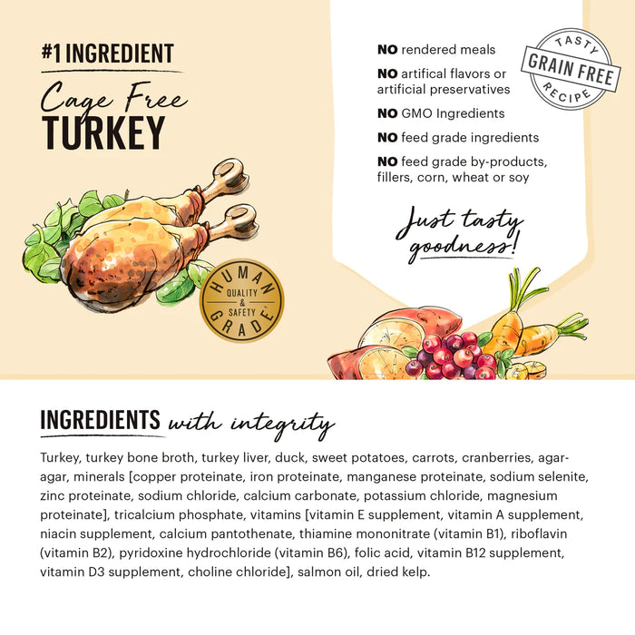 15% OFF: The Honest Kitchen Butcher Block Pâté Turkey, Duck & Root Veggies Wet Dog Food
