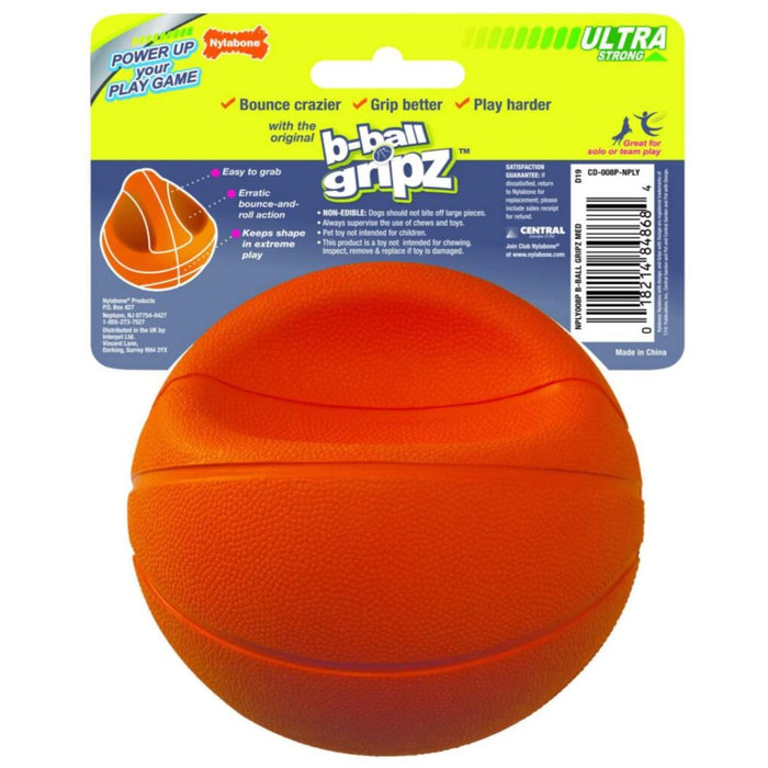 20% OFF: Nylabone Power Play Basketball Gripz Dog Toy