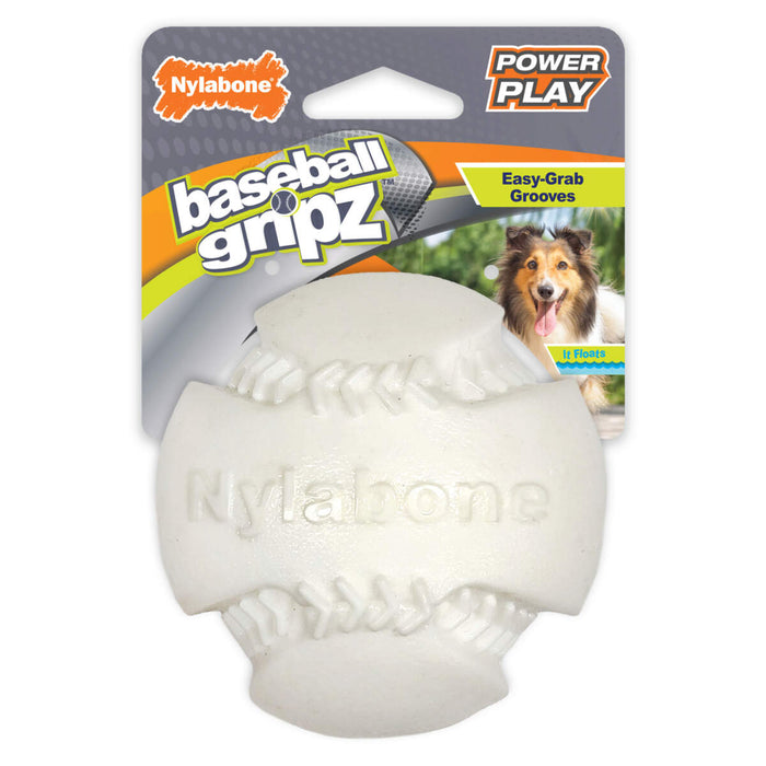 20% OFF: Nylabone Power Play Baseball Gripz Dog Toy