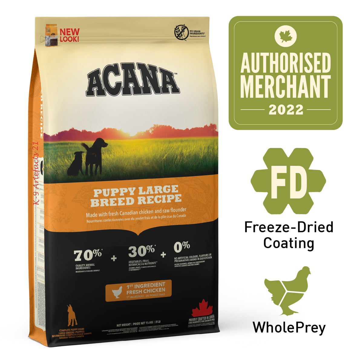 Acana large 2025 breed puppy food