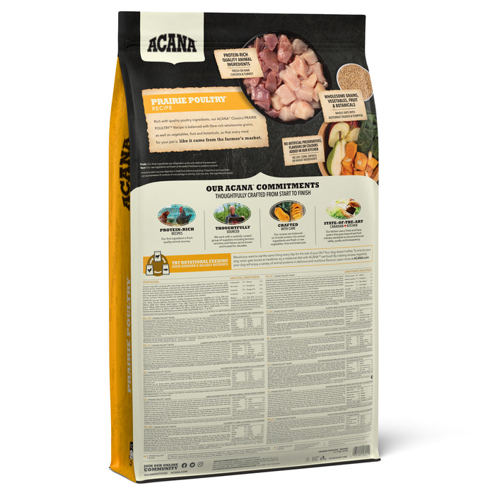 30% OFF: Acana Classics Freeze-Dried Coated Prairie Poultry Recipe Adult Dry Dog Food