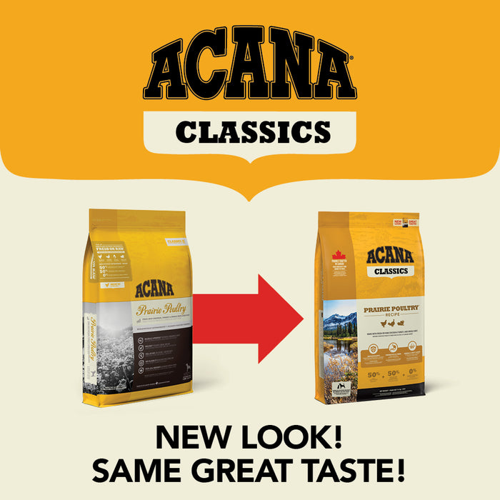 30% OFF: Acana Classics Freeze-Dried Coated Prairie Poultry Recipe Adult Dry Dog Food