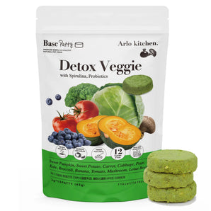 Arlo Kitchen Freeze-Dried Detox Veggie Patties (Spirulina & Probiotics) Superfood For Dog