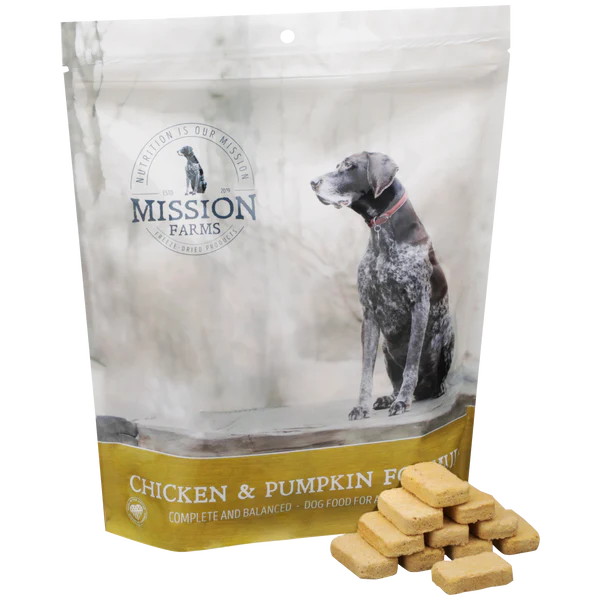 Mission Farms Freeze Dried Raw Cage-Free Chicken & Pumpkin Complete & Balanced Formula For Dogs